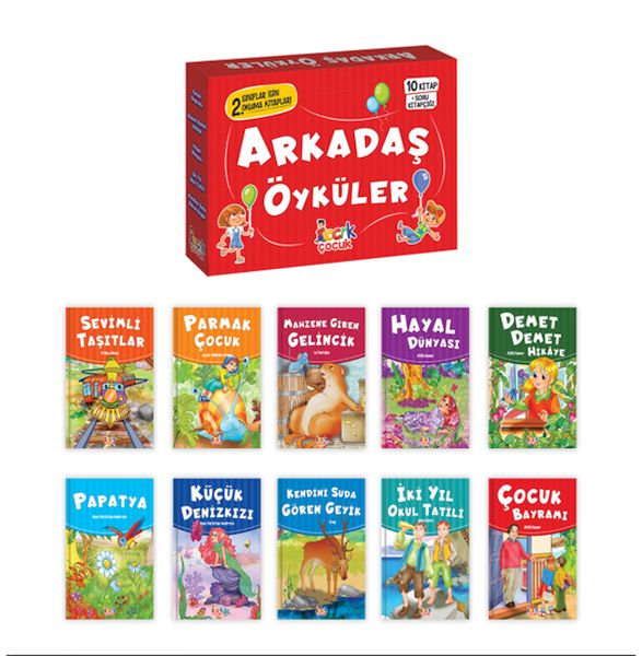Arkadaş Öyküler  10 Kitap+Soru Kitapçığı