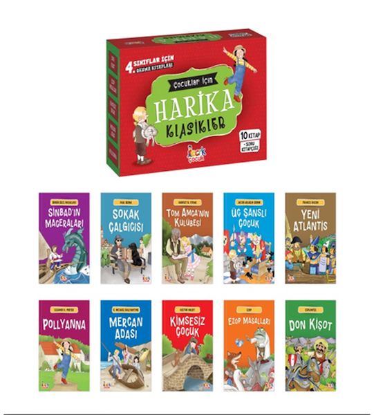 Çocuklar İçin Harika Klasikler– 10 Kitap+Soru Kitapçığı