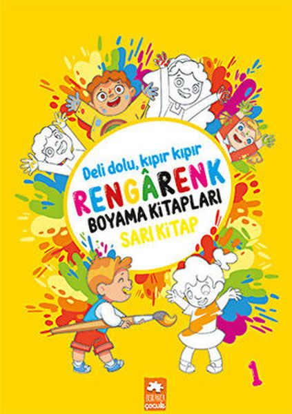 Rengarenk Boyama Kitabı 1  Sarı Kitap