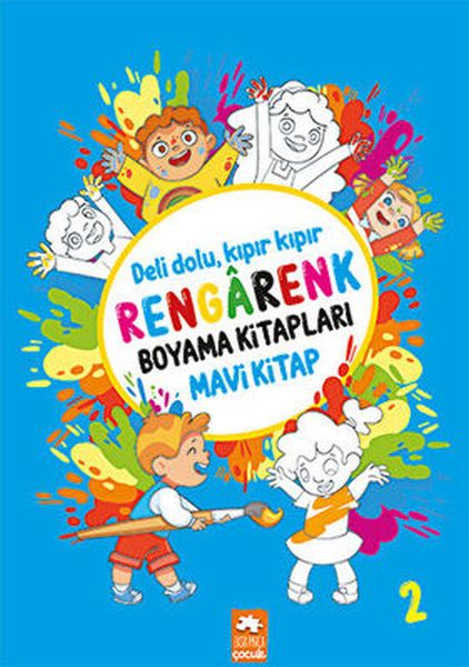 Rengarenk Boyama Kitabı 2  Mavi Kitap
