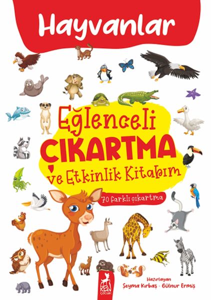 Eğlenceli Çıkartma ve Etkinlik Kitabım  Hayvanlar