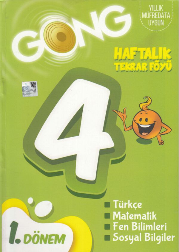 Gong 4 Sınıf 1 Dönem Haftalık Tekrar Föyü