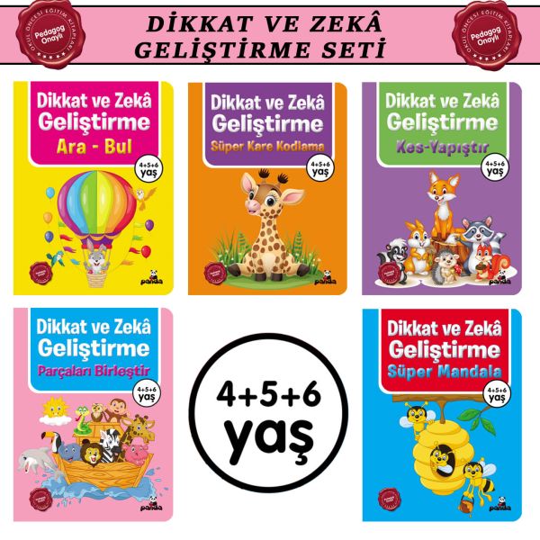 Dikkat ve Zekâ Geliştirme Seti 4+5+6 Yaş