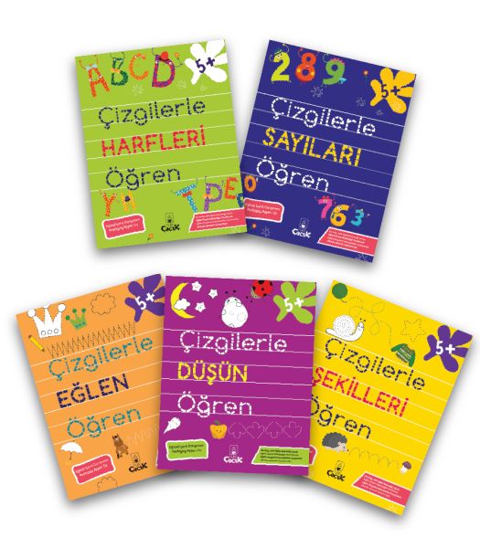 Çizgilerle Şekilleri Öğren Serisi 5 Kitap