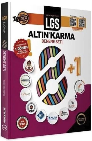 Altın Karma 2023 8 Sınıf LGS 1 Dönem Altın Karma 8+1 Deneme Seti