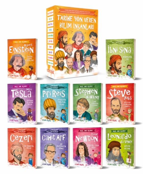 Tarihe Yön Veren Bilim İnsanları Serisi Kutulu 10 Kitap Takım