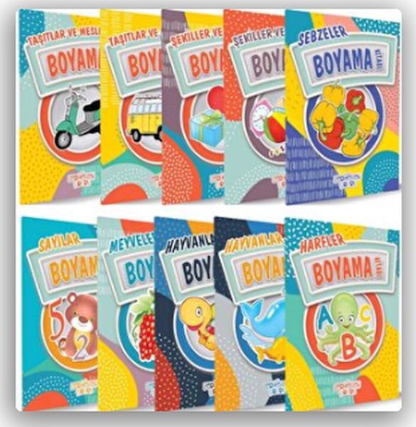 Boyama Kitapları 10 Kitap Takım