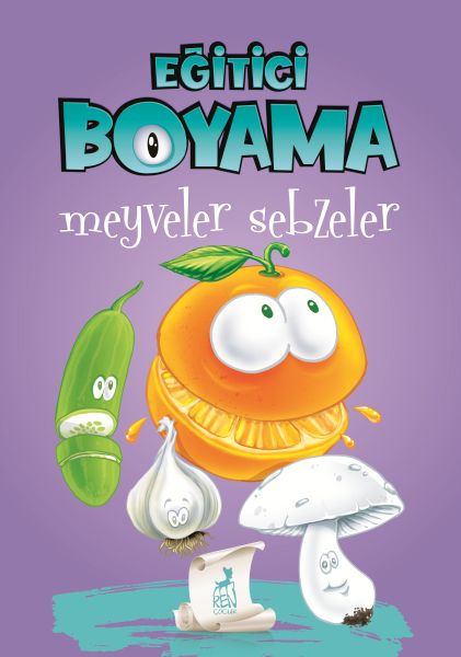 Eğitici Öğretici Boyama   Meyveler Sebzeler