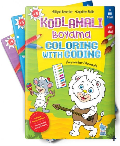 Kodlamalı Boyama 4 Kitap