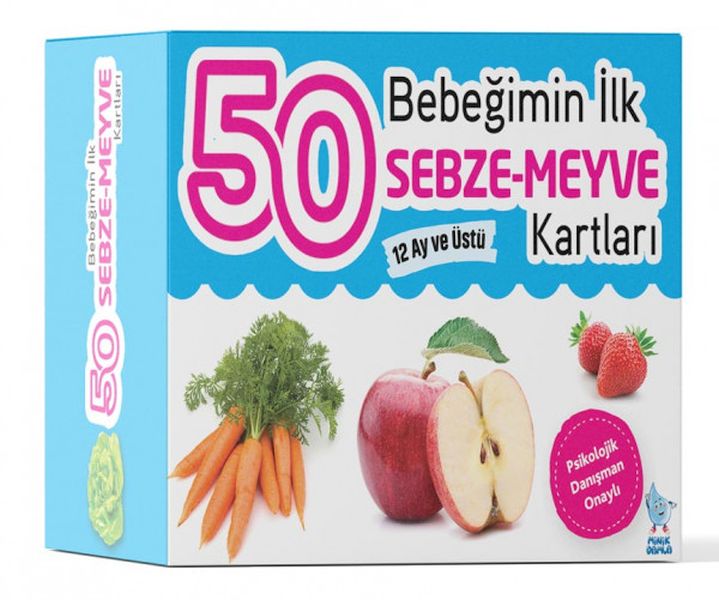 Bebeğimin İlk 50 SebzeMeyve Kartları