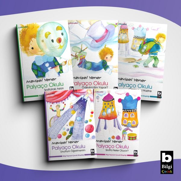Palyaço Okulu Serisi Seti 5 Kitap takım