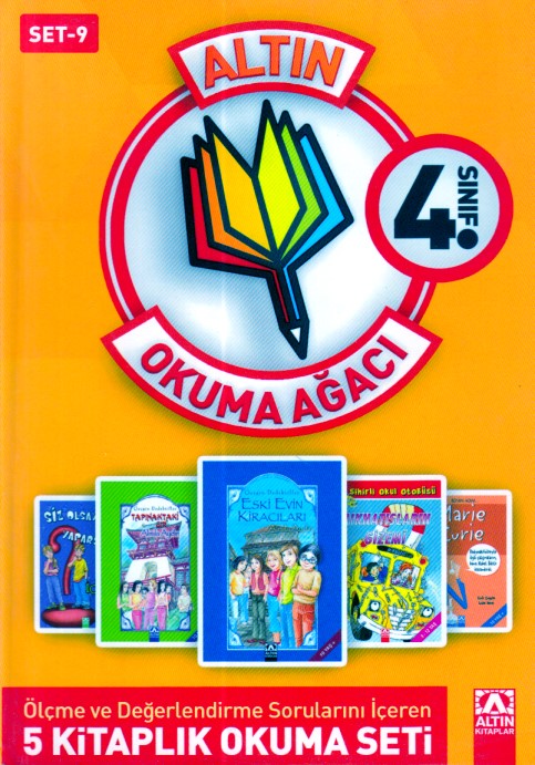 Altın Okuma Ağacı  4 Sınıf Set 9 Koyu Sarı Kapak