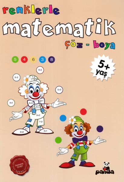 Renklerle Matematik 5+Yaş  Çöz Boya