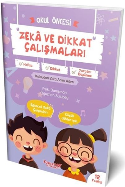 Okul Öncesi Zeka Ve Dikkat Çalışmaları Seti 12 Kitap