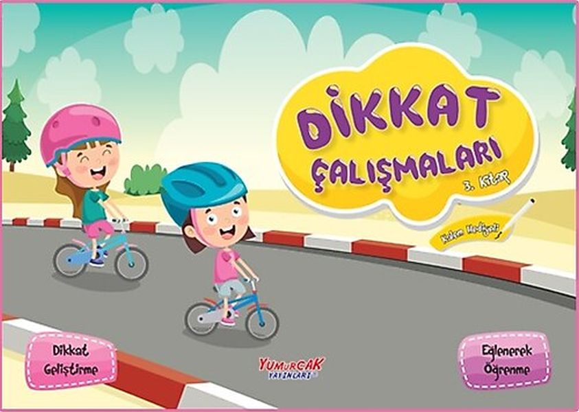 Dikkat Çalışmaları 3 Kitap Kalem Hediyeli