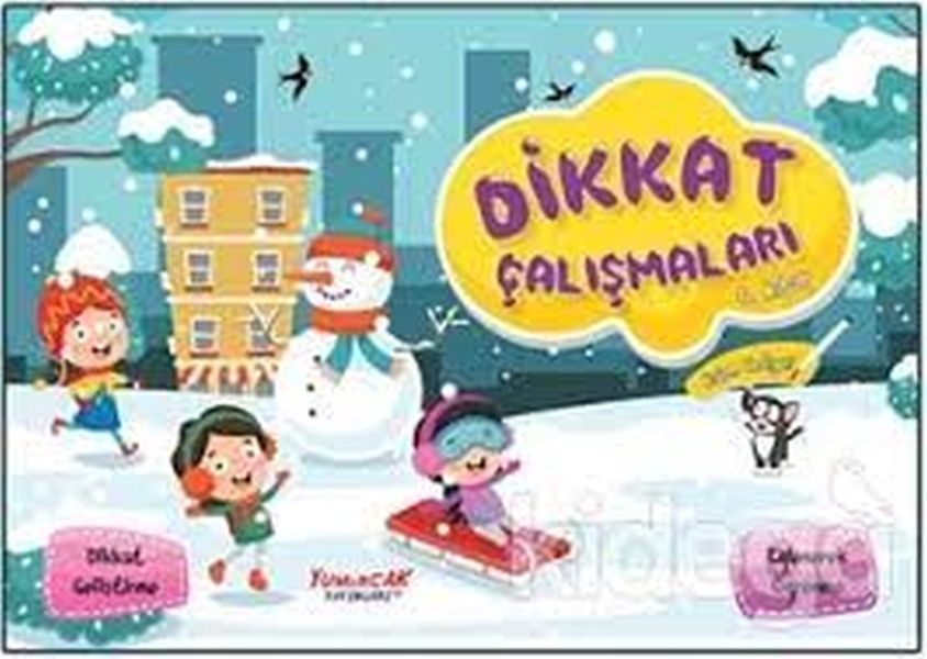 Dikkat Çalışmaları 4 Kitap Kalem Hediyeli
