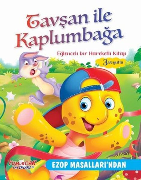 Tavşan İle Kaplumbağa  Eğlenceli Bir Hareketli Kitap 3 Boyutlu