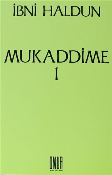 Mukaddime Birinci Cilt