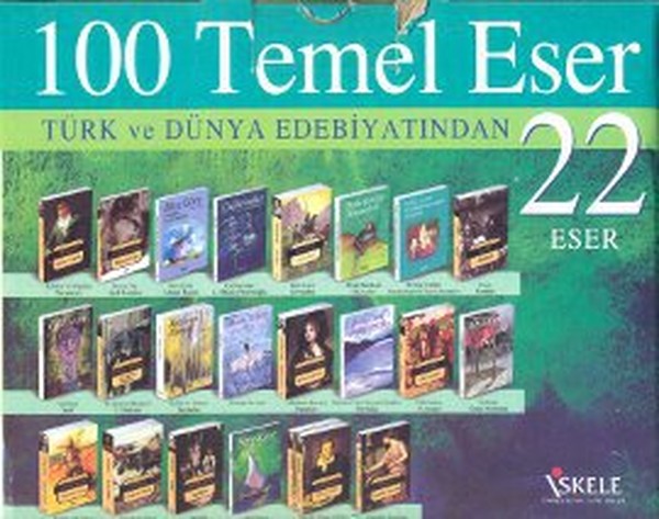 Orta  Lise 100 Temel Eser 22 Kitap Kutulu