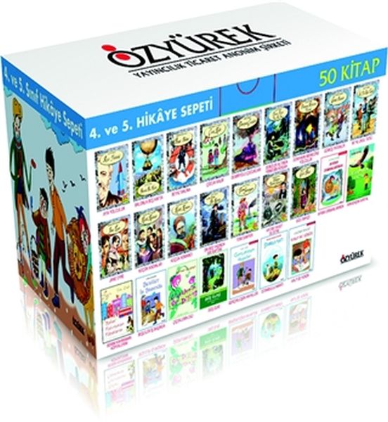 4 ve 5 Sınıf Eğitim Seti 50 Kitap Kutulu
