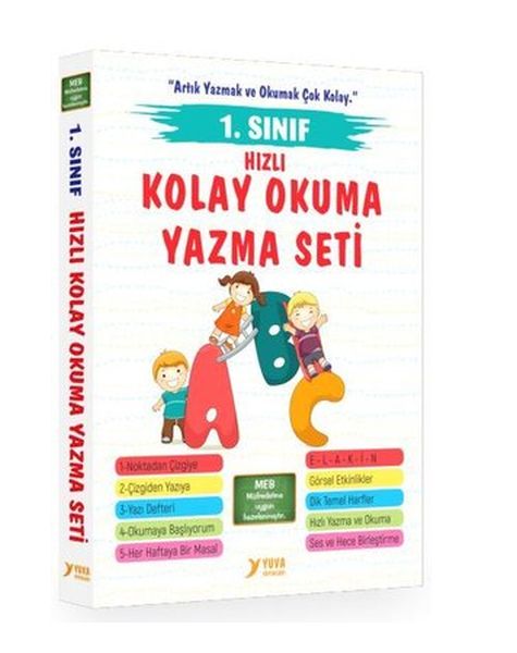1 Sınıf Okuma Yazma Seti 5 Kitap Takım