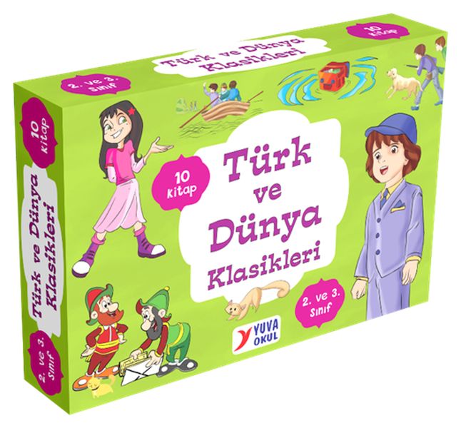 2 ve 3 Sınıflar için Türk ve Dünya Klasikleri 10 Kitap