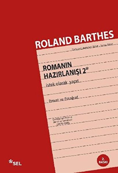 Romanın Hazırlanışı 2 İstek Olarak Yapıt