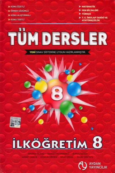 Aydan Tüm Dersler 8 Yeni