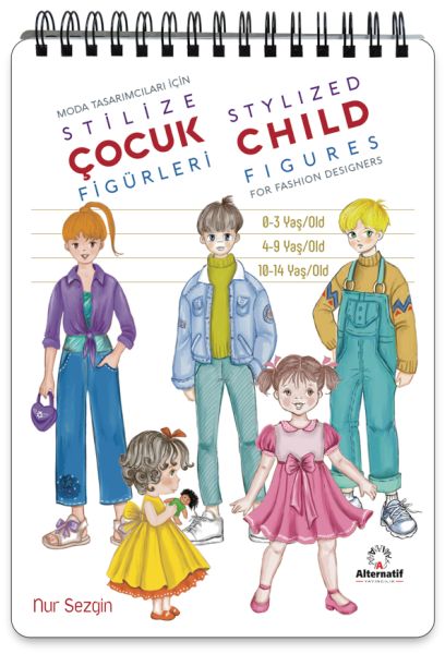 Moda Tasarımcıları İçin Stilize Çocuk Figürleri