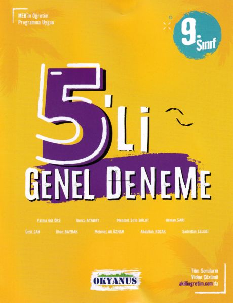 Okyanus 9 Sınıf 5li Deneme Yeni