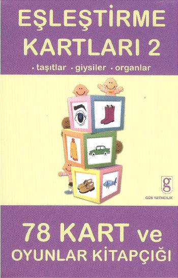 Eşleştirme Kartları2  Taşıtlar GiysilerOrganlar 78 Kart ve Oyunlar Kitapçığı