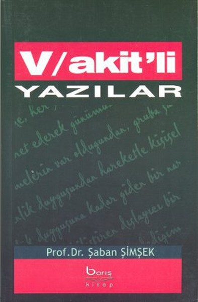 Vakitli Yazılar