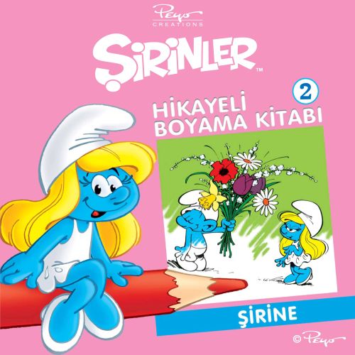 Şirinler Hikayeli Boyama Kitabı 2  Şirine
