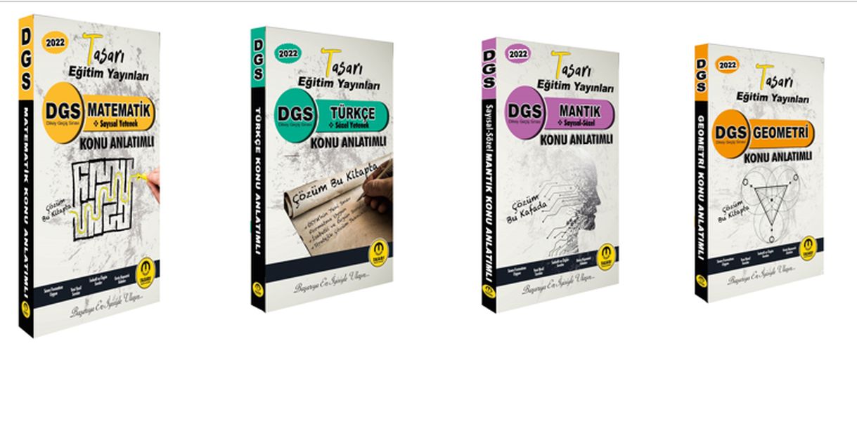 Tasarı DGS Konu Anlatımı 4lü Set